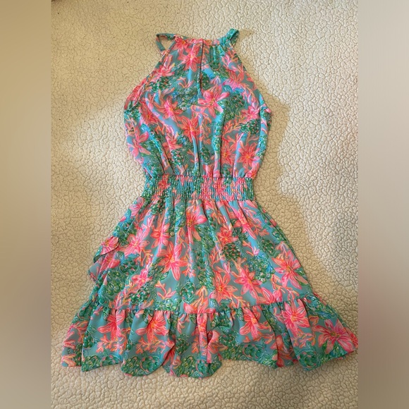 Lilly Pulitzer - Pamelyz Lileeze Dress - Surf Blue So Shellegant - Size: 2 - Picture 5 of 6